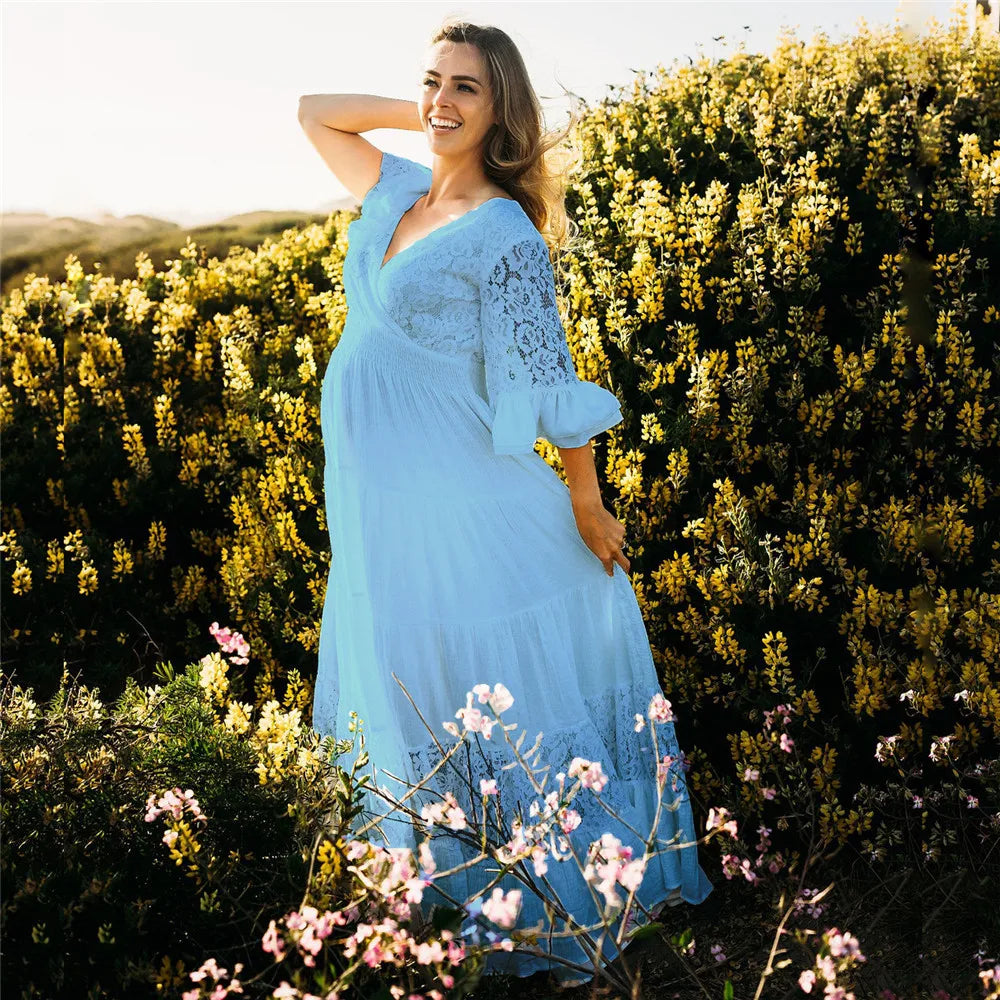 Romantic maternity dresses