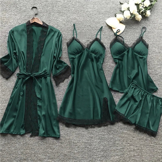 Silky satin pyjama set