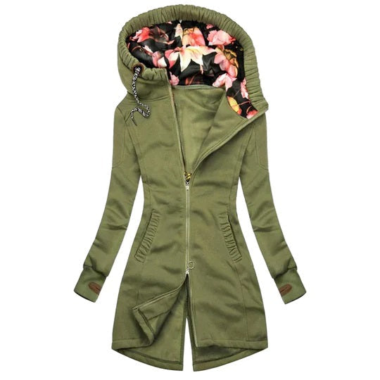 Women - Long Winter Coat - Stylish & Warm - Ideal for Cold Weather Comfort