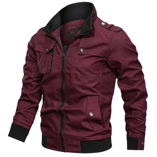 Black windproof with zip transition jackets mens