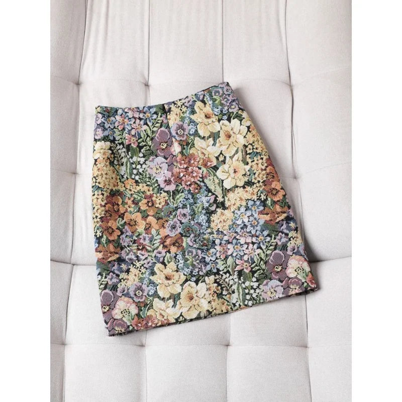 Floral retro skirt