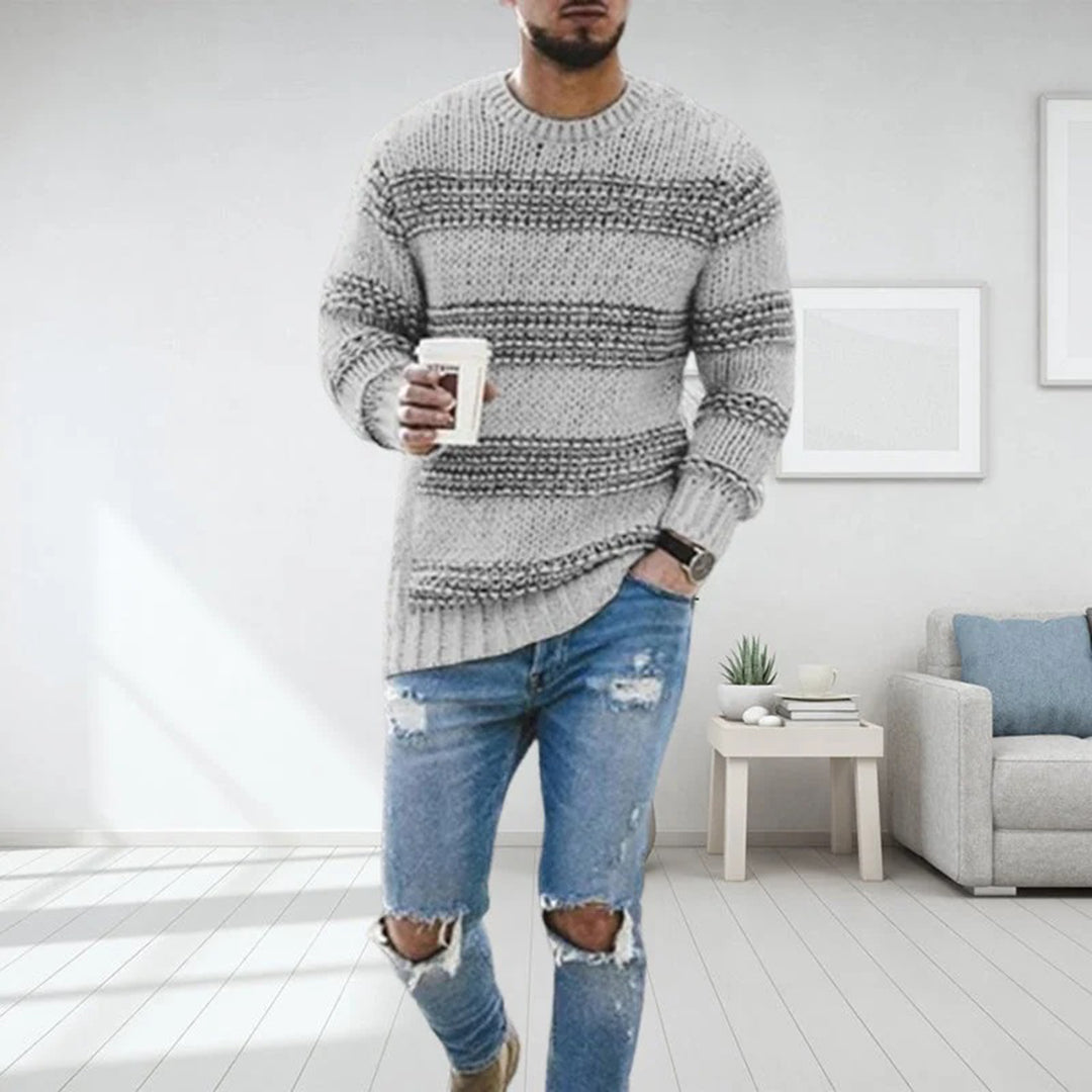 Soft and warm knitted men's jumper