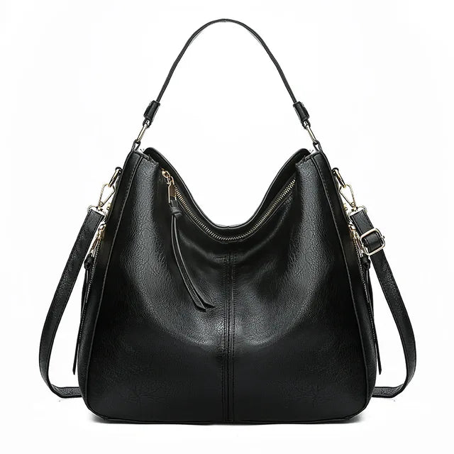 Large leather bag for women