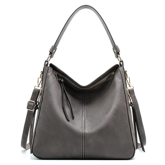 Large leather bag for women