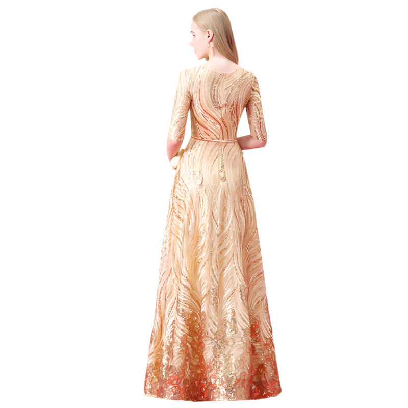 Super elegant long evening dress