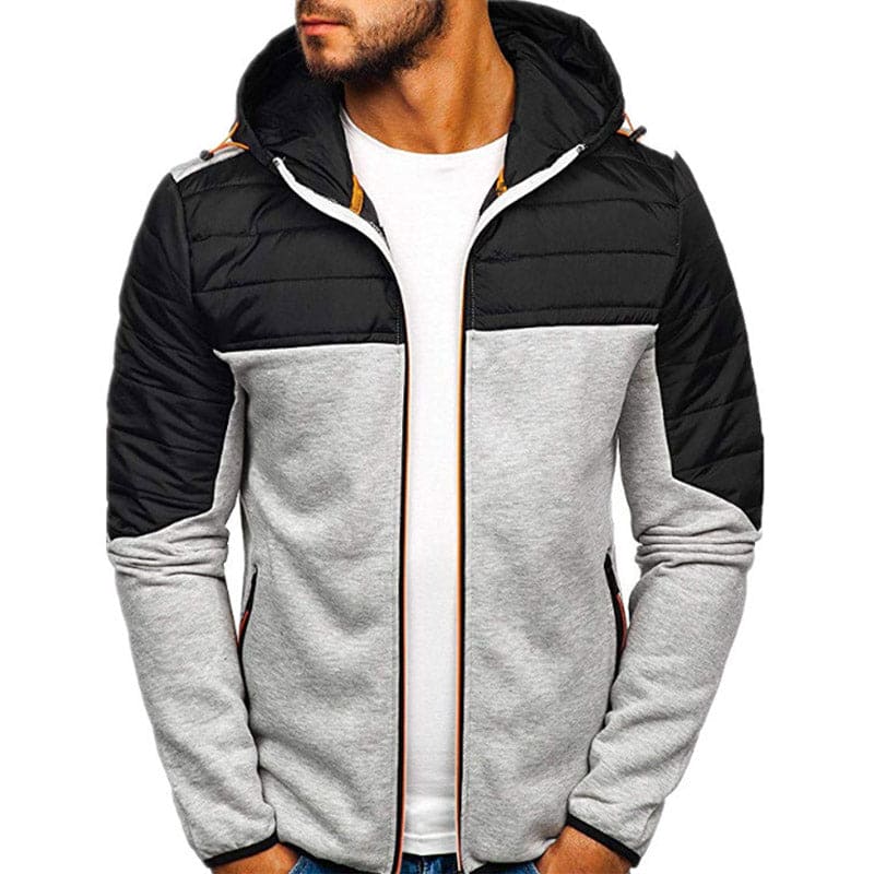 Long-sleeved jacket with hood