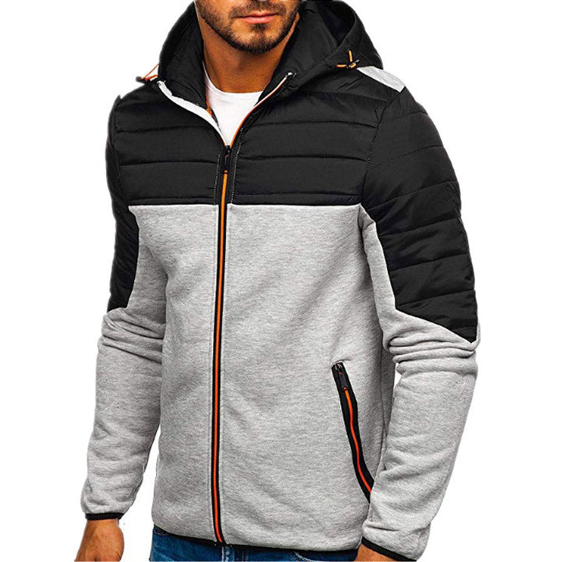 Long-sleeved jacket with hood