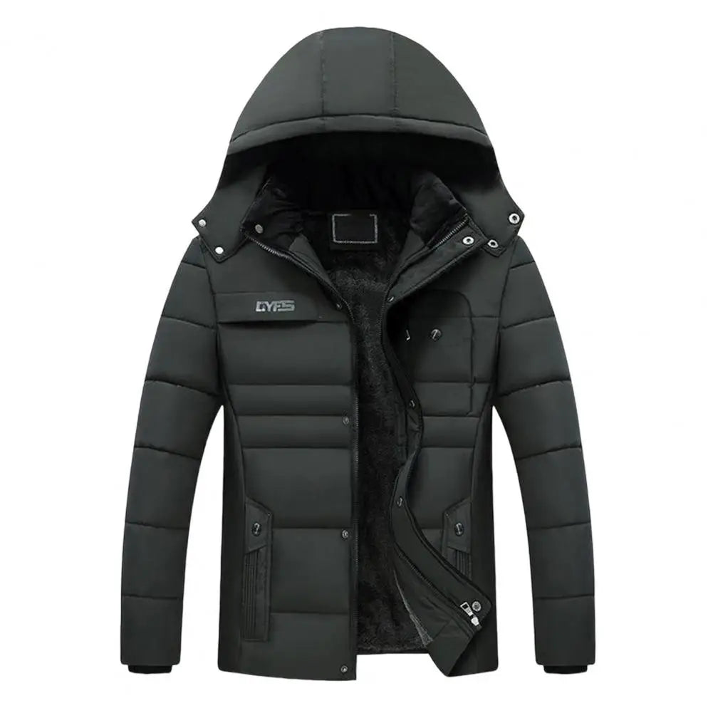 Men's coat with hood