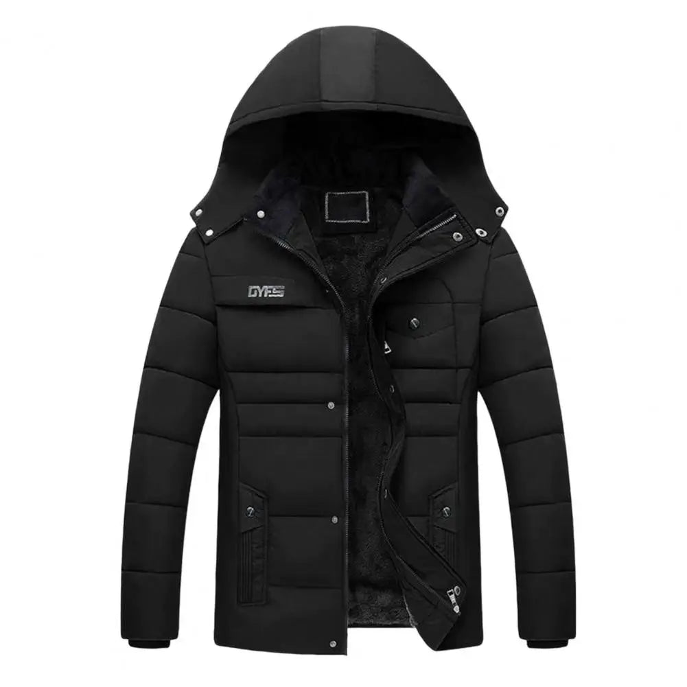 Men's coat with hood