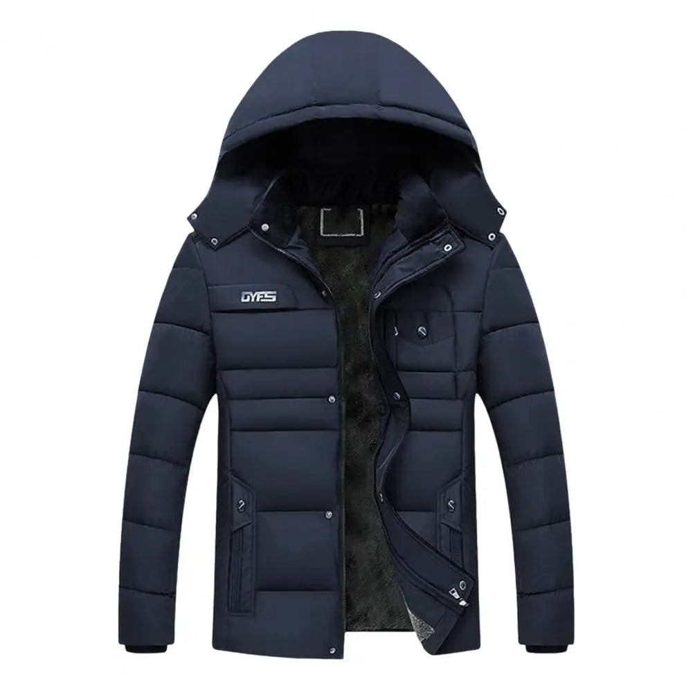 Men's coat with hood