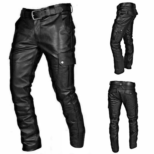 Men's leather trousers