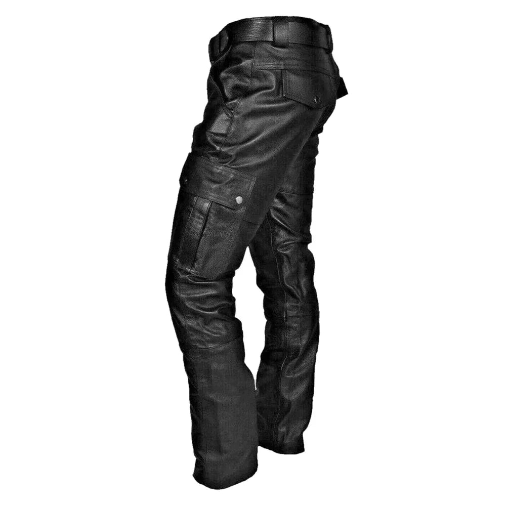 Leather trousers men