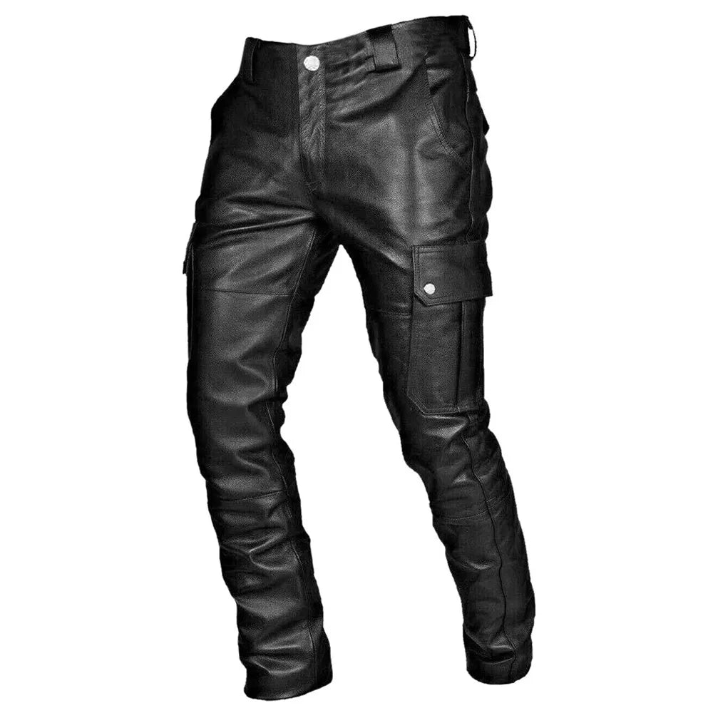 Men's leather trousers