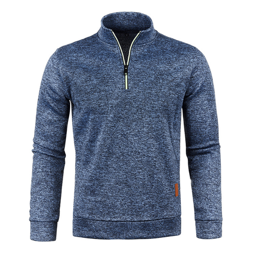 Men - Zip-up Sweater - Modern Style - Comfortable Everyday Wear