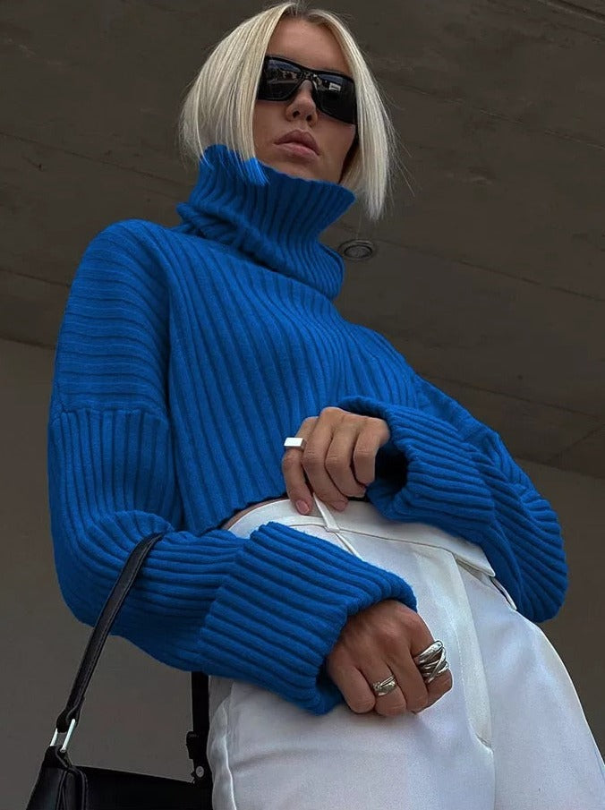 Turtleneck jumper with long sleeves