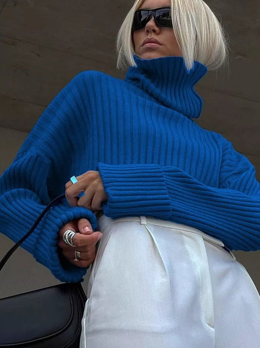 Turtleneck jumper with long sleeves