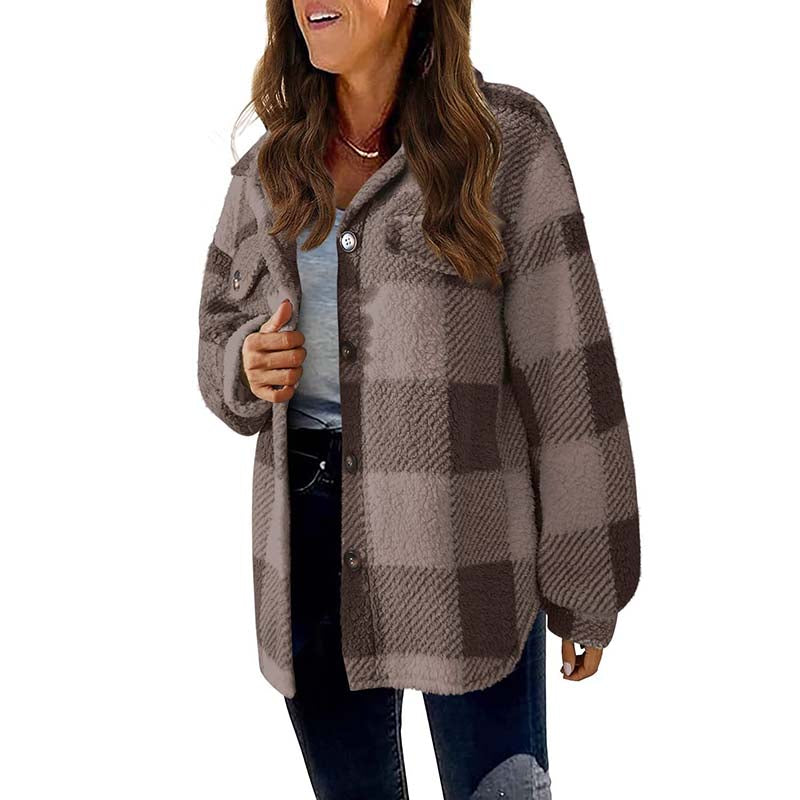 Modern checked coat: classic and casual