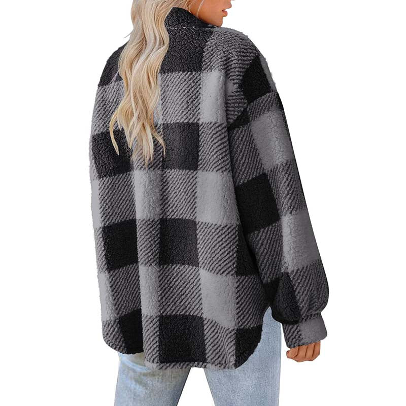 Modern checked coat: classic and casual