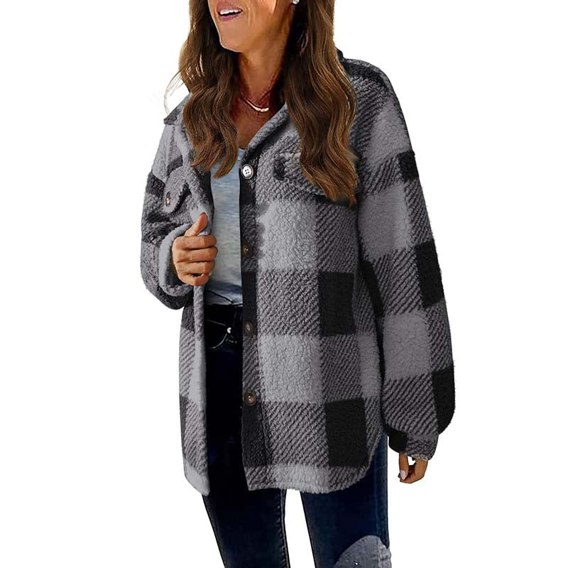 Modern checked coat: classic and casual