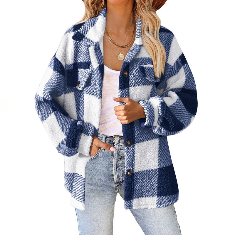 Modern checked coat: classic and casual