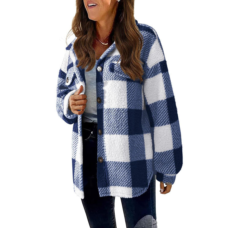 Modern checked coat: classic and casual