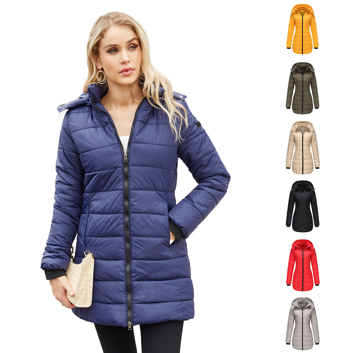 Women - Winter Parka - Water-Repellent Cotton - Stylish & Functional Outerwear for Cold Weather