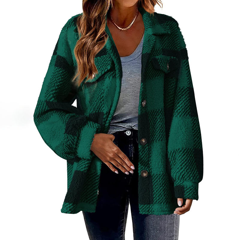 Modern checked coat: classic and casual