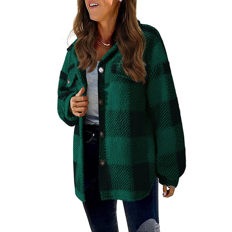 Modern checked coat: classic and casual