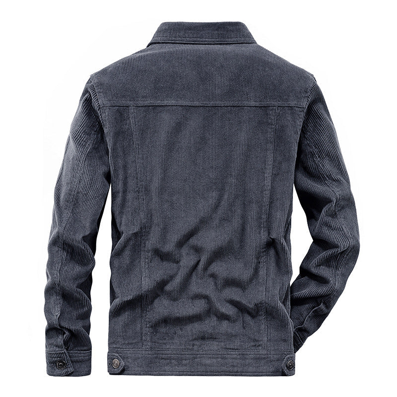 Thin corduroy jacket for men