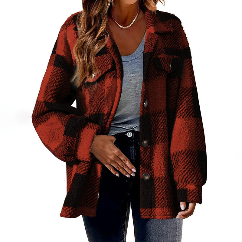 Modern checked coat: classic and casual