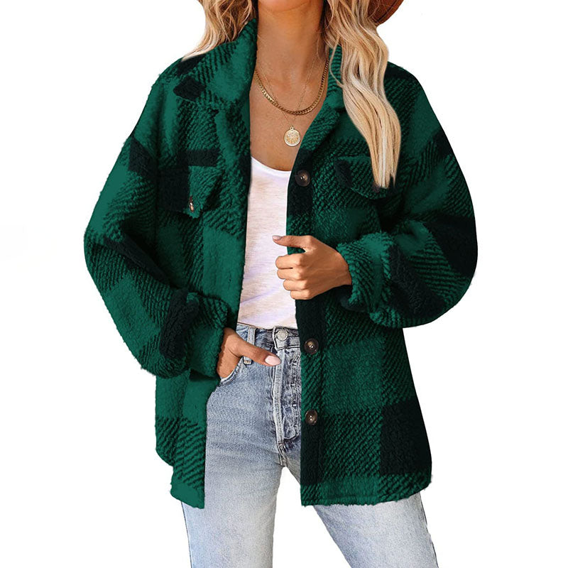 Modern checked coat: classic and casual