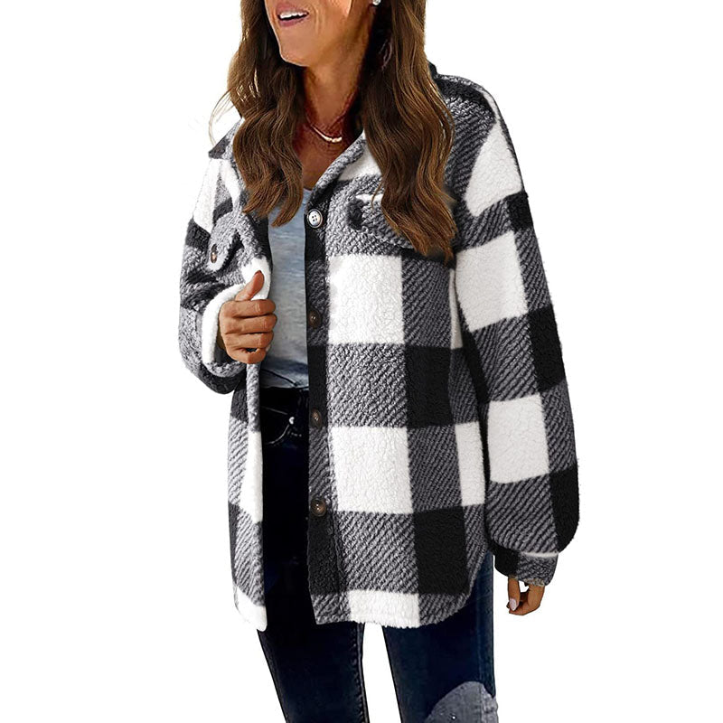 Modern checked coat: classic and casual