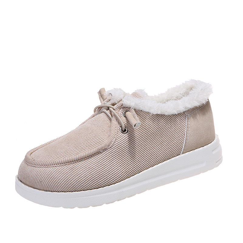 Elegant winter sneakers with fur lining