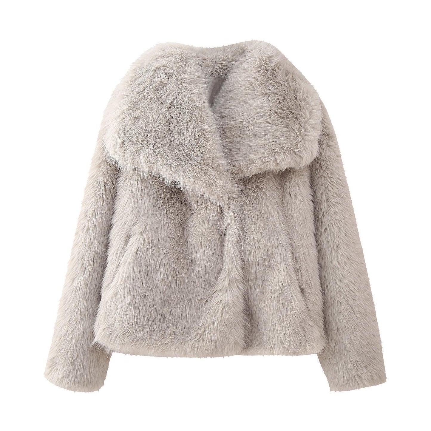 Elegant faux fur jacket