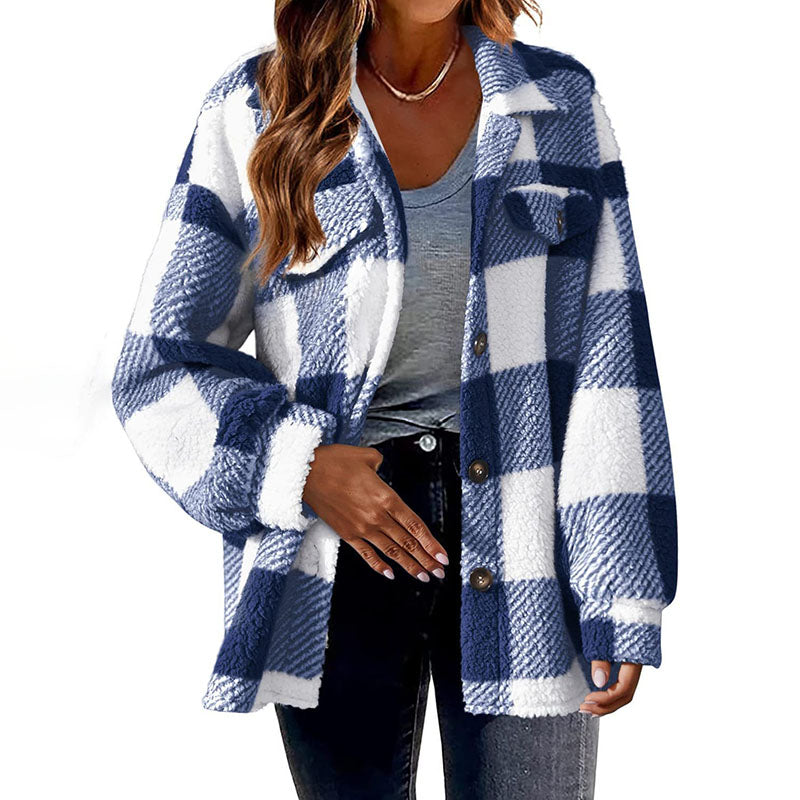 Modern checked coat: classic and casual