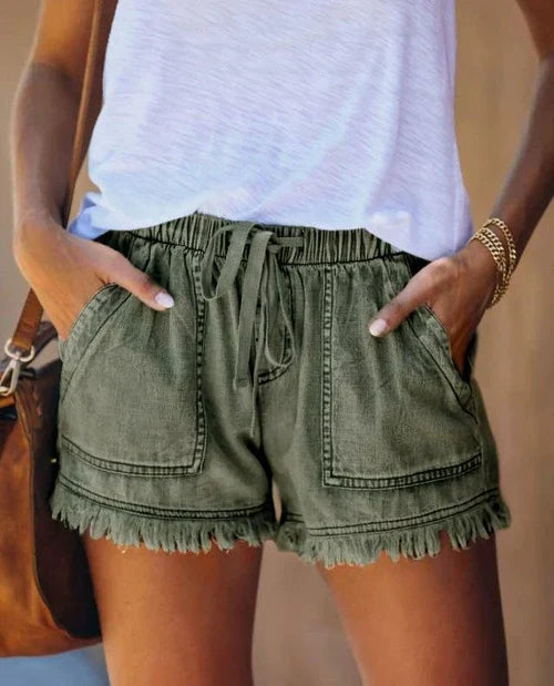 Denim shorts