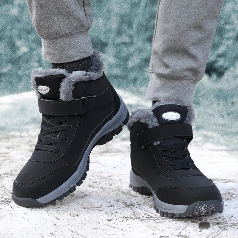 Men - Winter Sneakers - Waterproof & Stylish - Ideal for Cold Weather Adventures