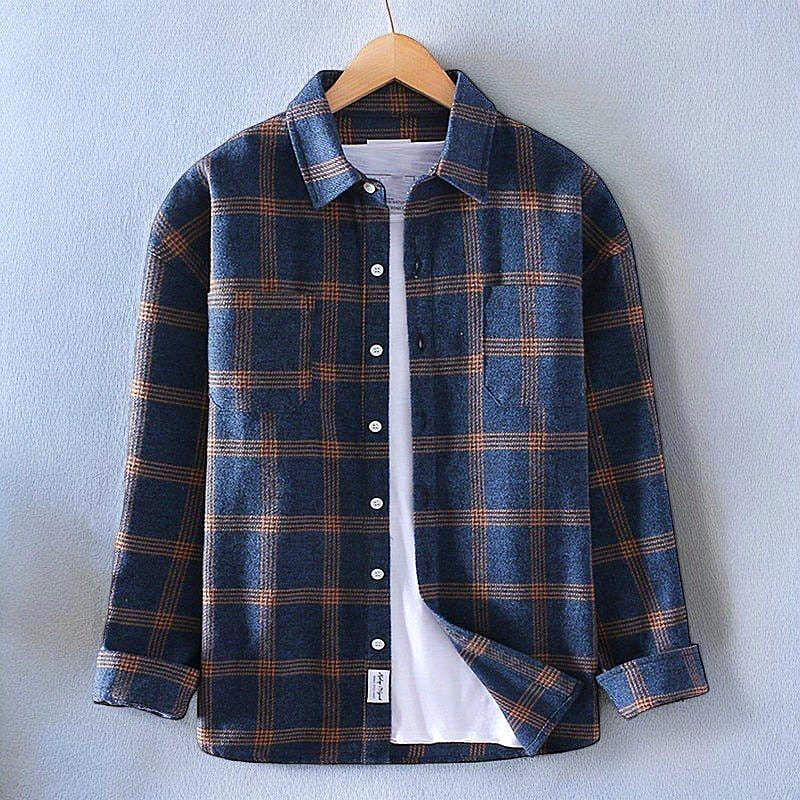 Men - Overshirt - Flannel Checked - Cozy Layering Essential for Style and Versatility