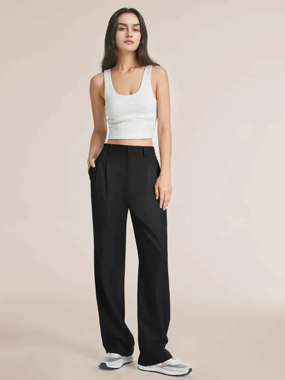 Oversized elasticated trousers