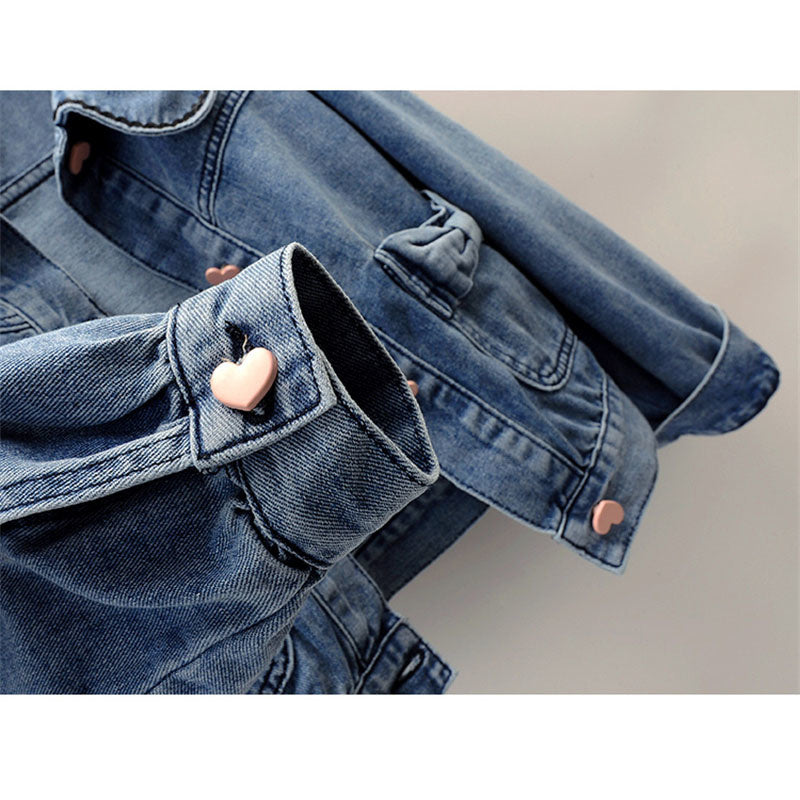 Women's Denim Jacket - Classic Blue Jean - Stylish Casual Outerwear - Trendy Fashion Must-Have