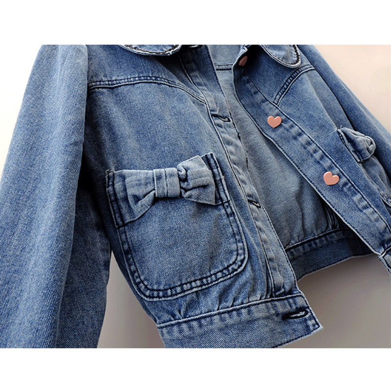 Women's Denim Jacket - Classic Blue Jean - Stylish Casual Outerwear - Trendy Fashion Must-Have