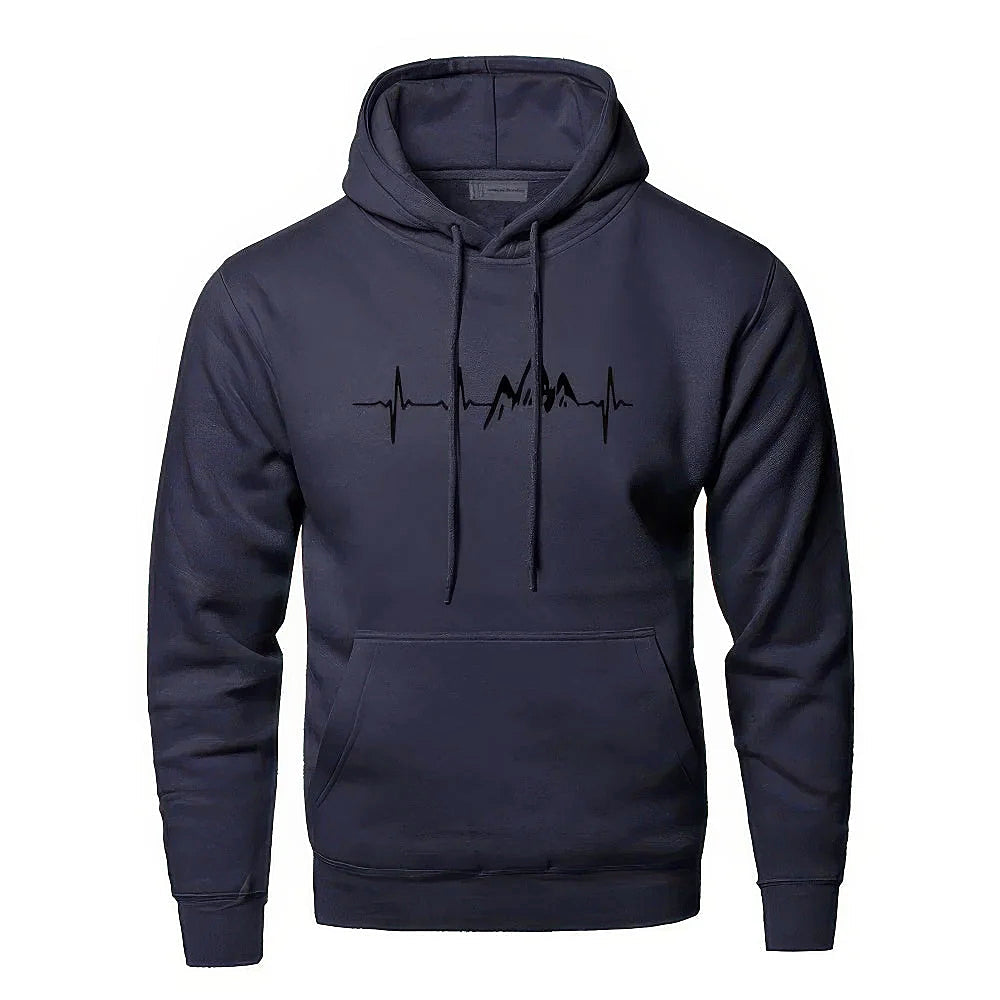 Men - Hoodie - Soft Cotton Blend - Stylish Casual Comfort Wear for Everyday Life