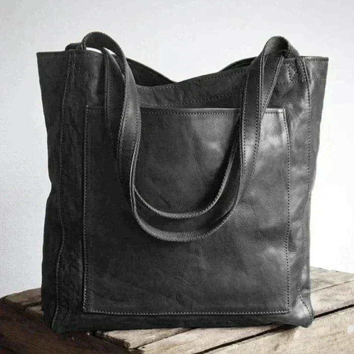 Leather shoulder bag