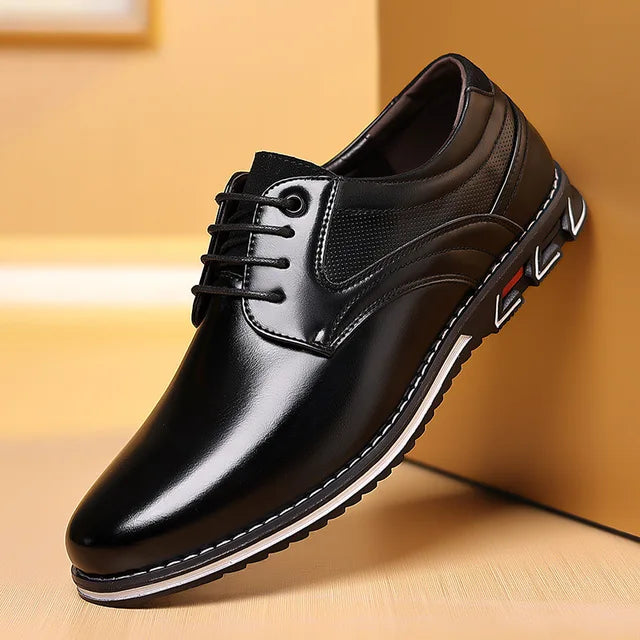 Retro business leather shoes for men