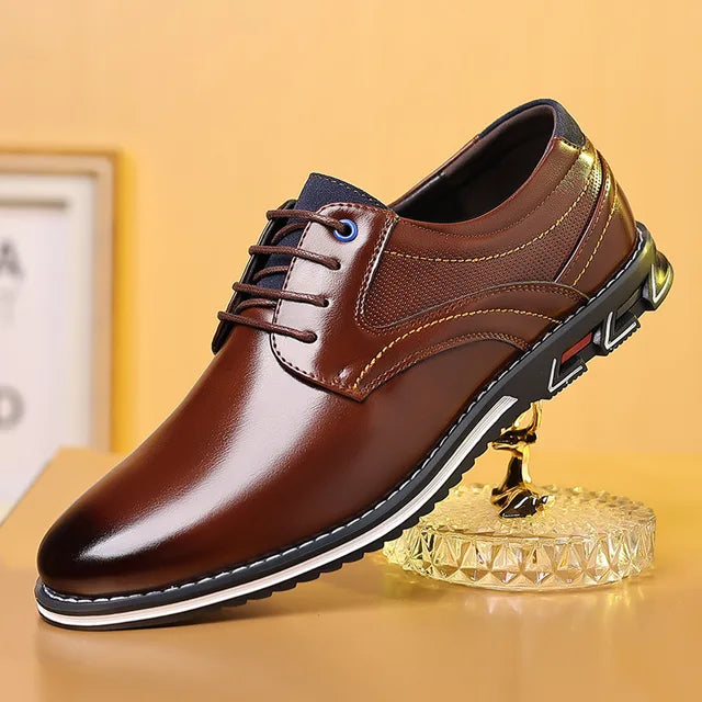 Retro business leather shoes for men