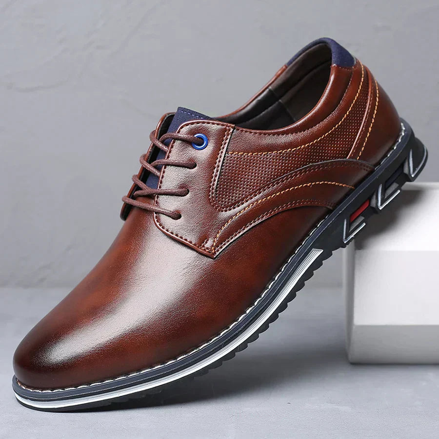 Retro business leather shoes for men