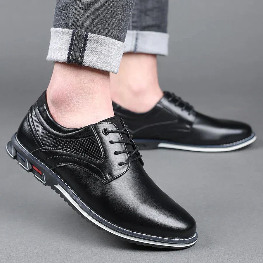 Retro business leather shoes for men