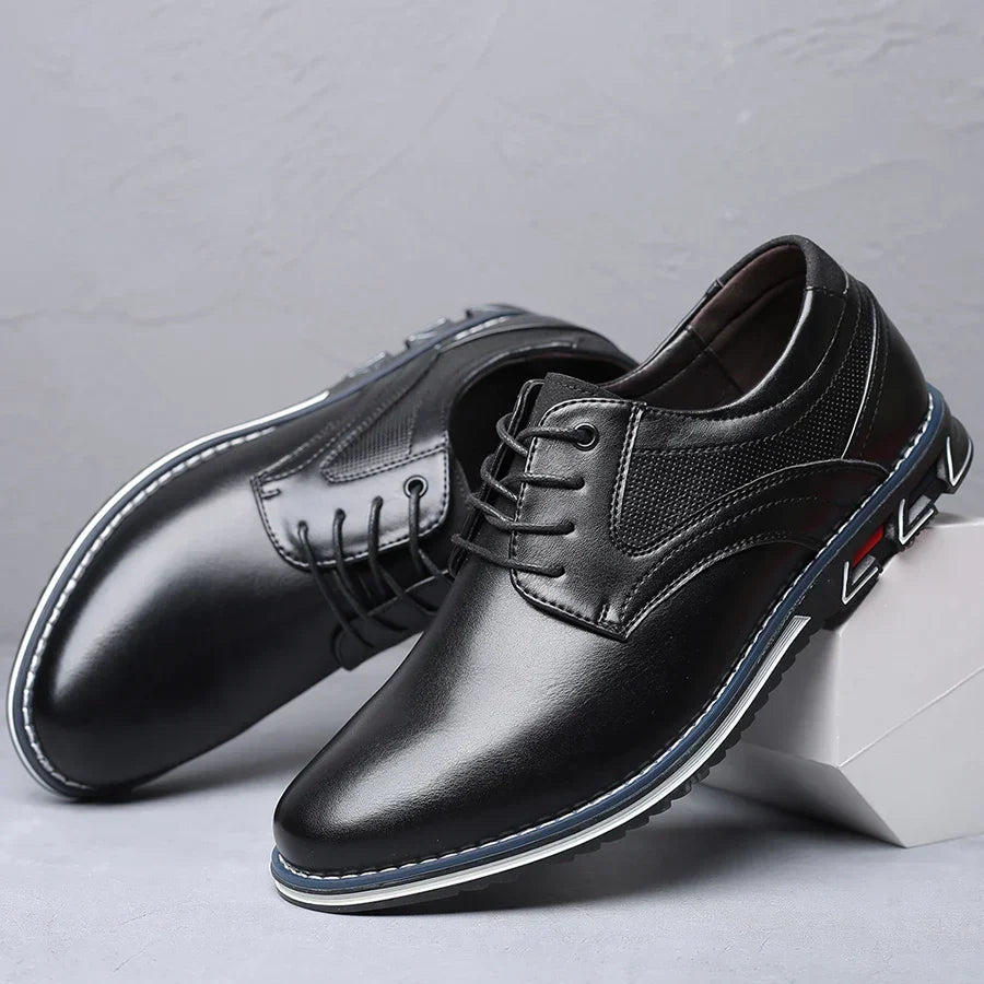 Retro business leather shoes for men