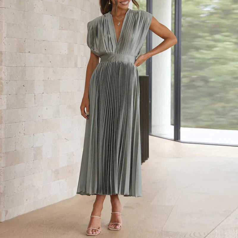 Elegant Pleated Dress