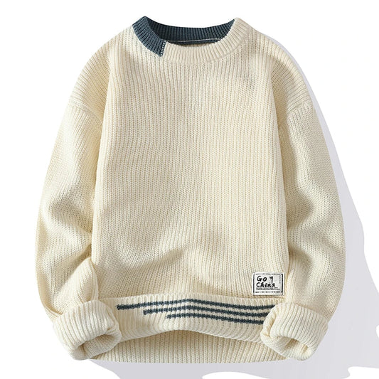 Colour knitted jumper